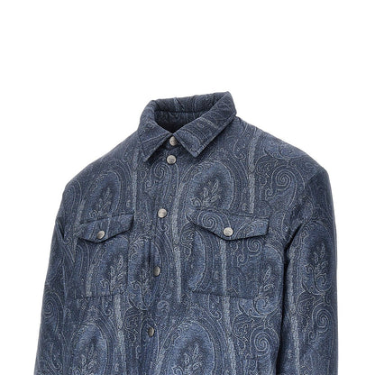 Etro Nylon oveshirt with Paisley print