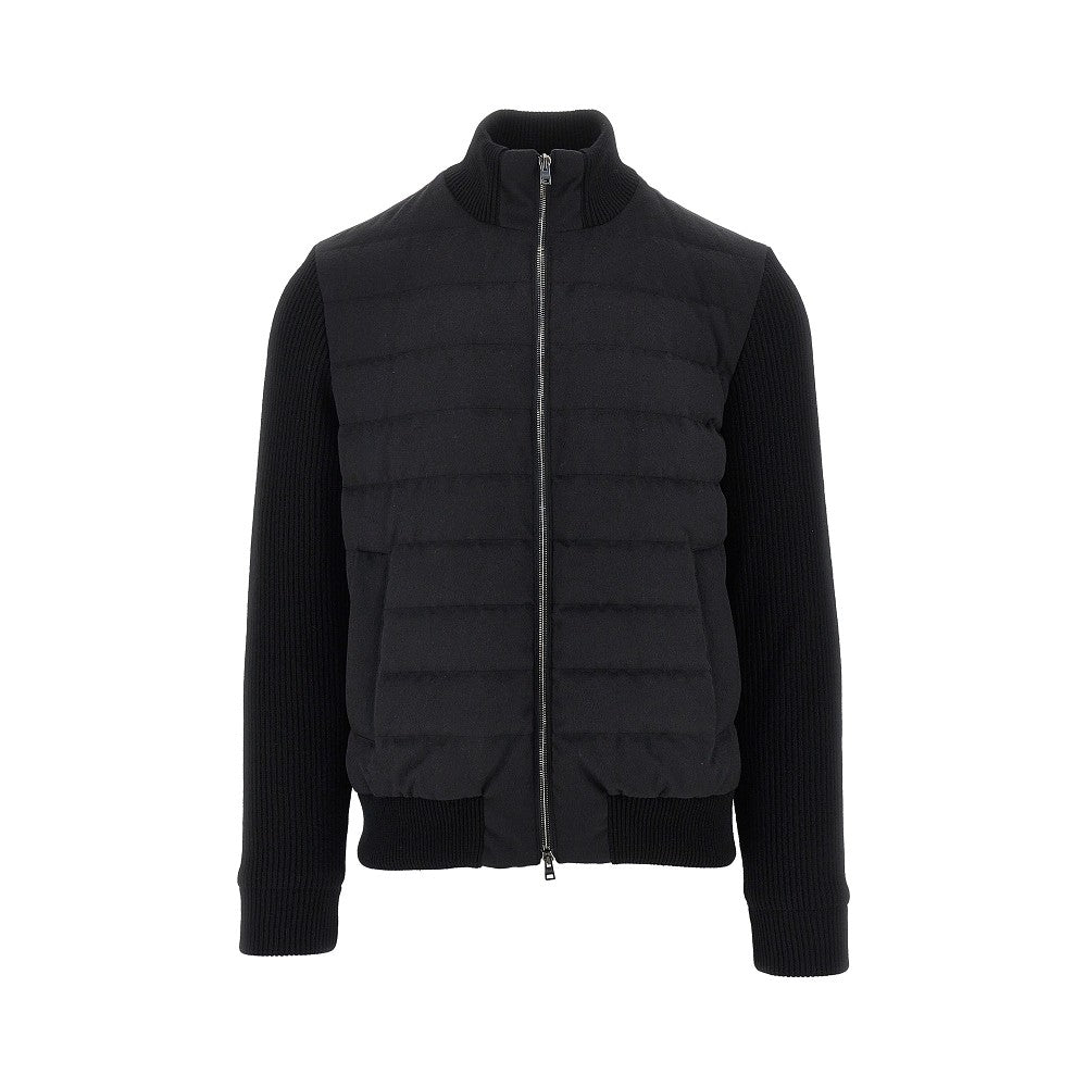Herno 'Resort' flannel and knitted jacket