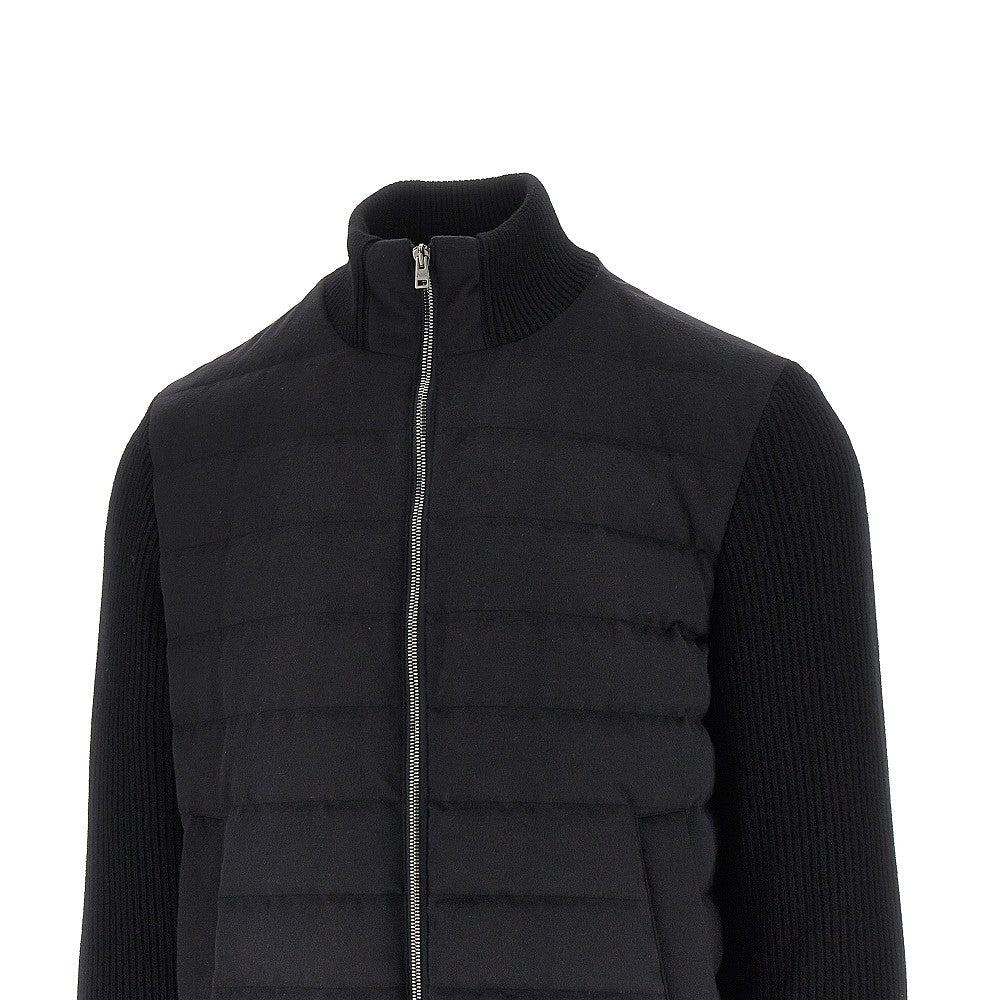 Herno 'Resort' flannel and knitted jacket