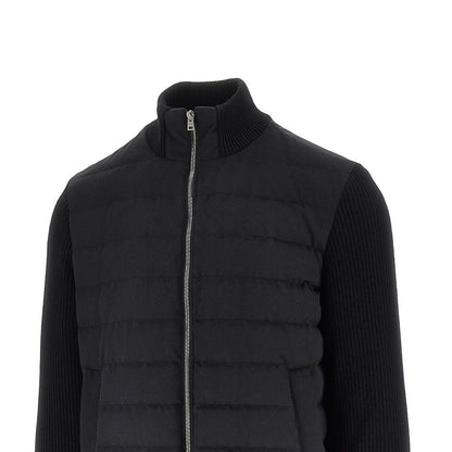 Herno 'Resort' flannel and knitted jacket