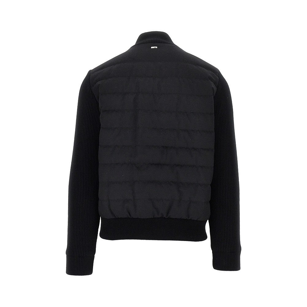 Herno 'Resort' flannel and knitted jacket