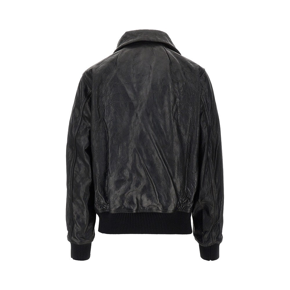 Rick Owens 'Dracuflight' leather bomber jacket