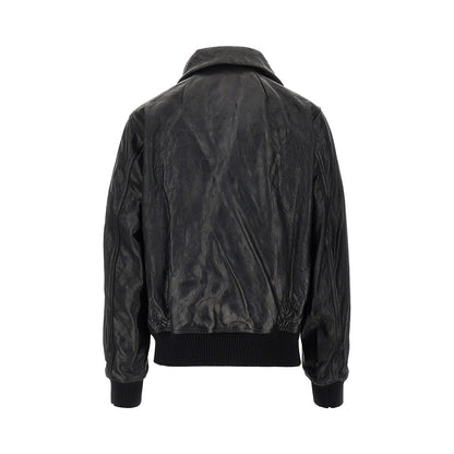 Rick Owens 'Dracuflight' leather bomber jacket