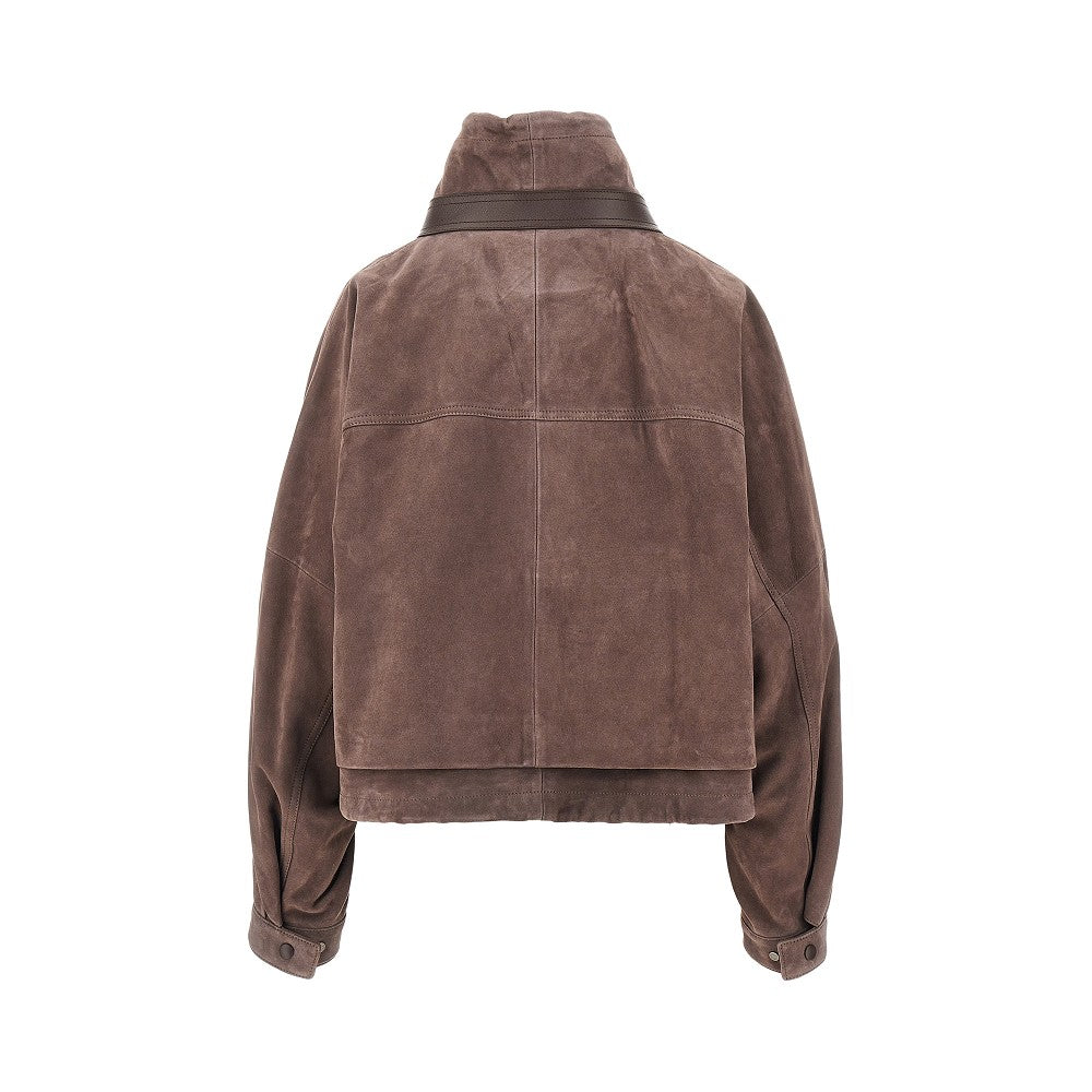Loewe Suede leather blouson jacket