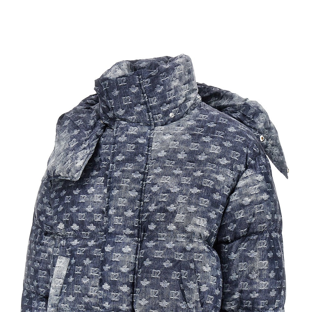 DSQUARED2 Denim-effect printed down jacket