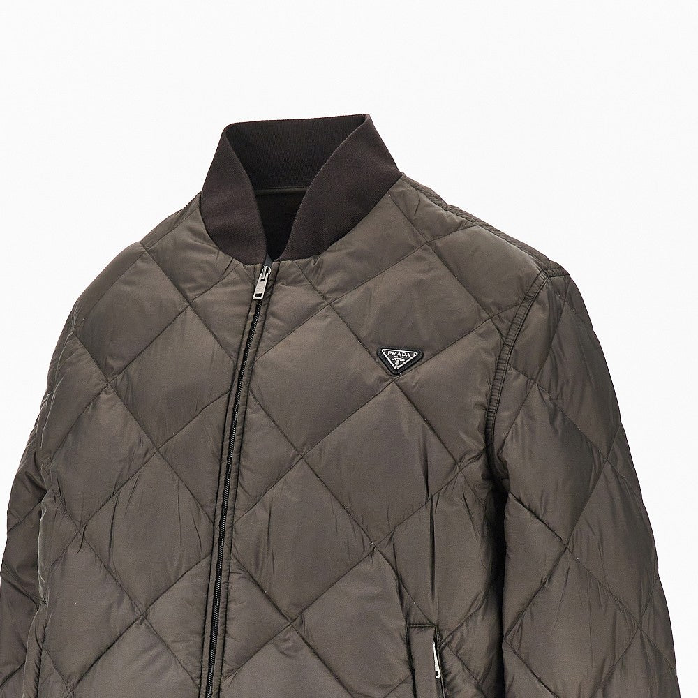Prada Diamond-quilted down jacket