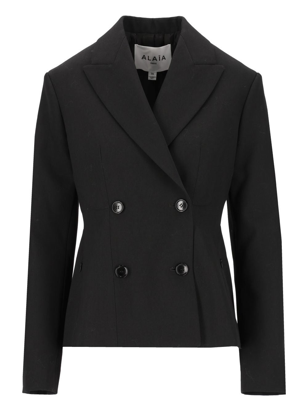 Alaïa Double-Breasted Blazer - Black