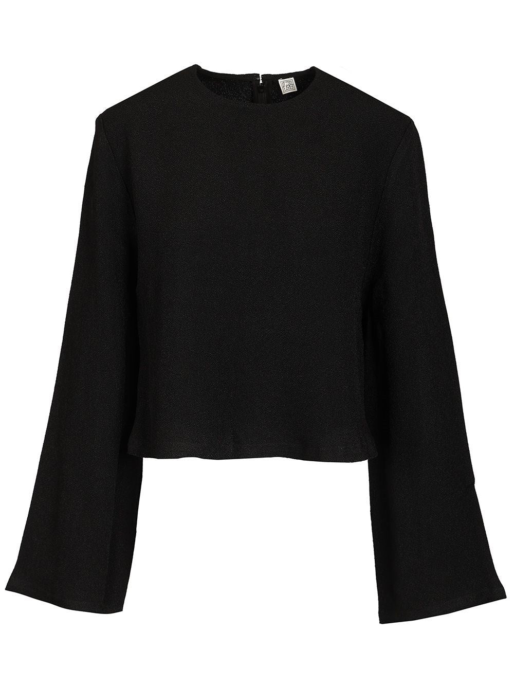 Toteme Cropped Blouse - Black