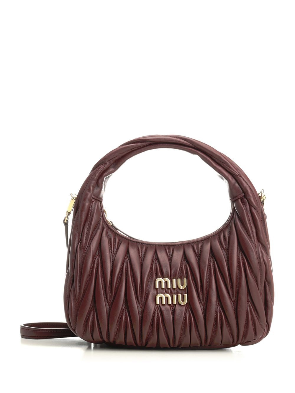 Miu Miu "Wander" Hobo Bag - Bordeaux