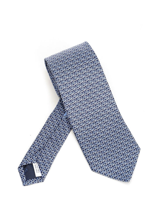 Ferragamo Silk Tie - Blue