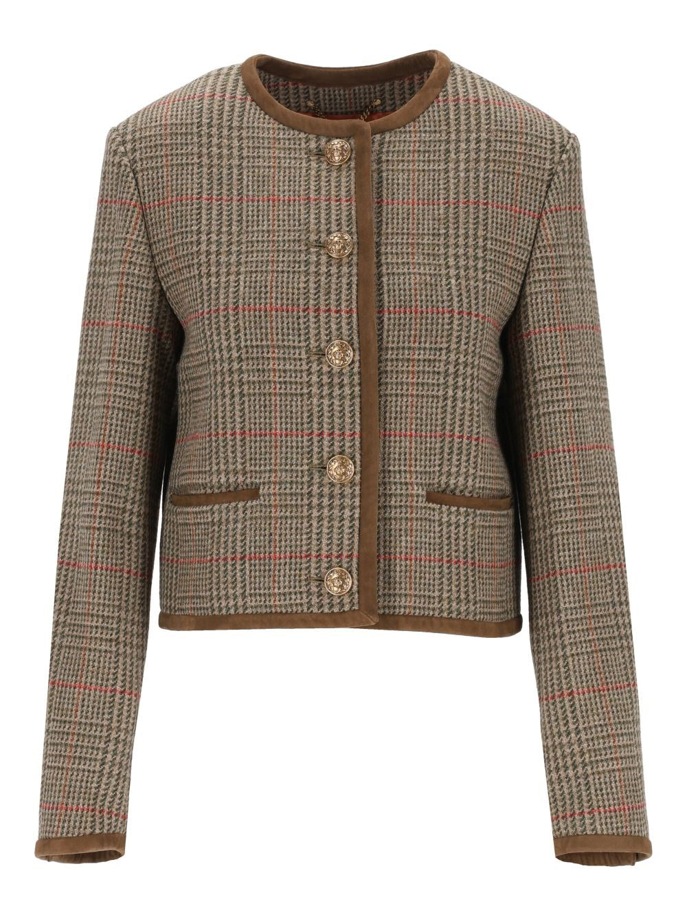 Golden Goose Journey Wool Tweed Jacket - Brown