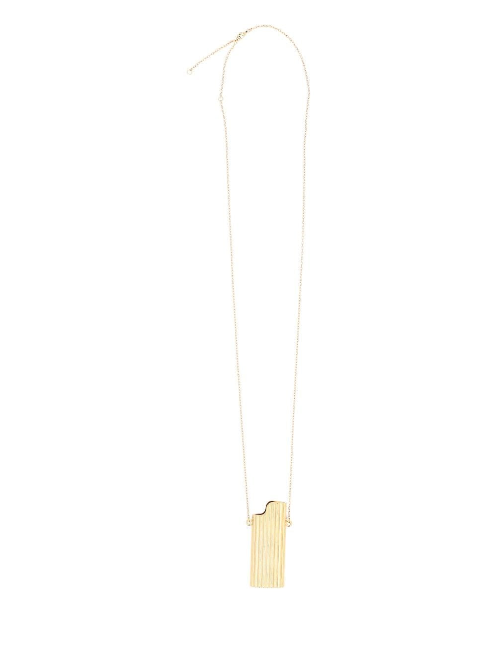 Ami Necklace With Lighter Holder - Gold