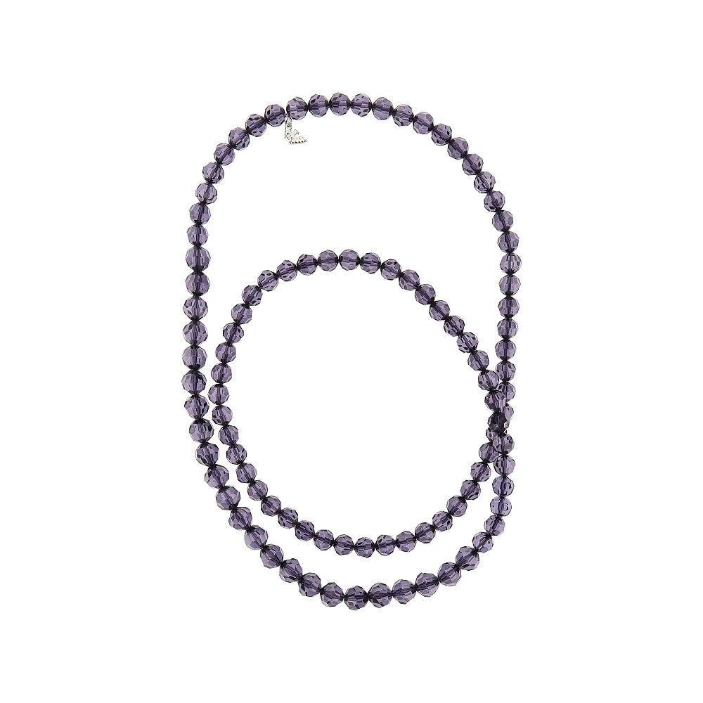 EMPORIO ARMANI Multifaceted beads long necklace