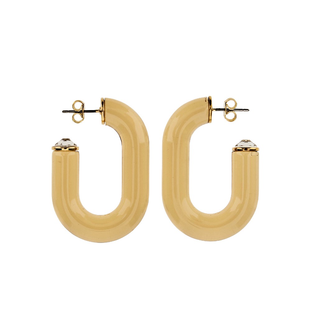 Rabanne XL Link resin earrings