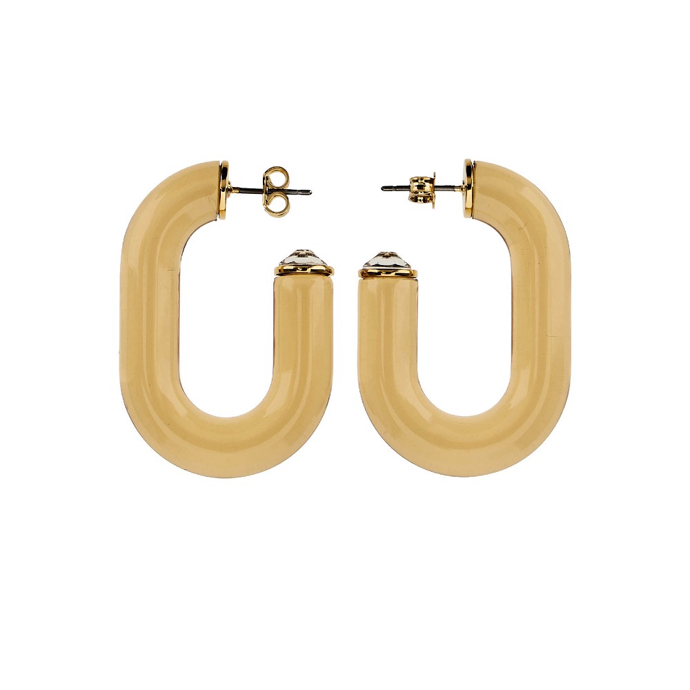 Rabanne XL Link resin earrings