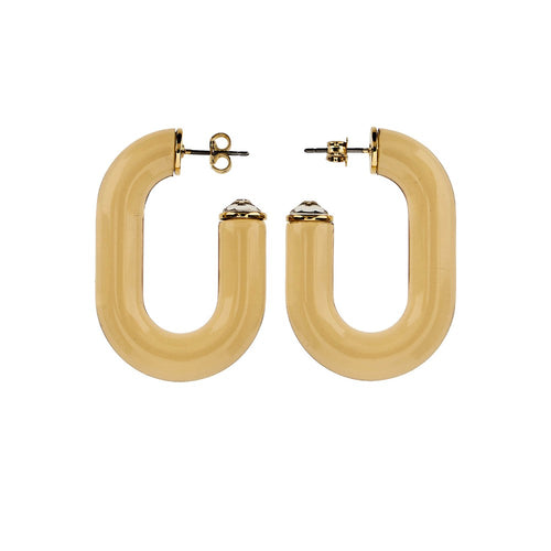 Rabanne XL Link resin earrings