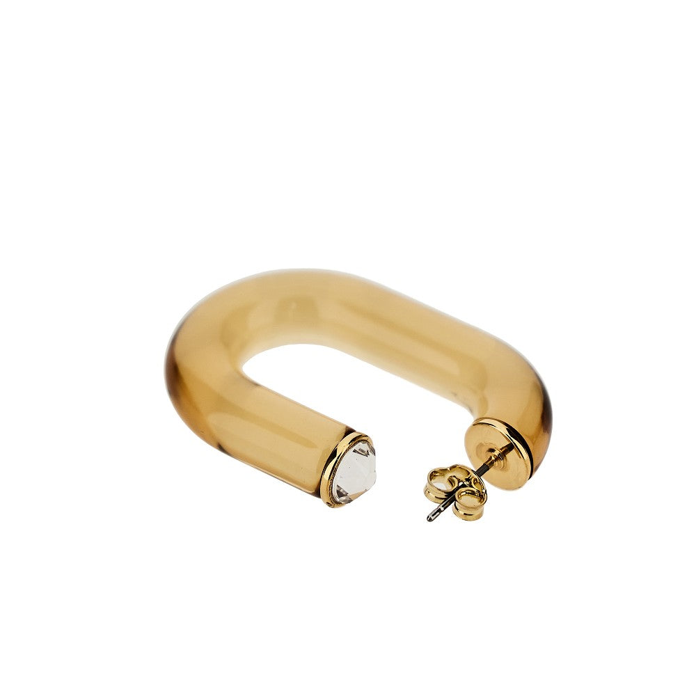 Rabanne XL Link resin earrings
