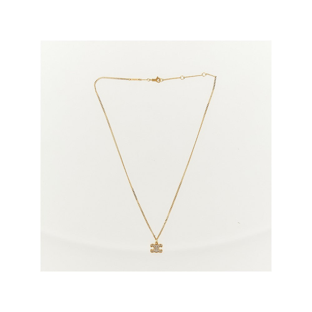 CELINE Triomphe Strass necklace
