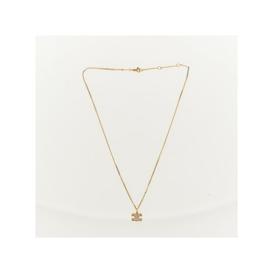 CELINE Triomphe Strass necklace