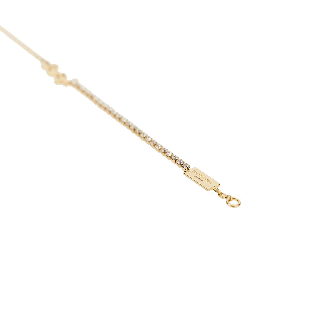 Saint Laurent 'Cassandre' bracelet with strass