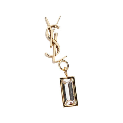 Saint Laurent 'Cassandre' earring with pendant crystal