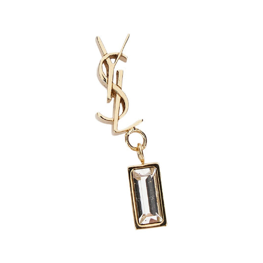 Saint Laurent 'Cassandre' earring with pendant crystal