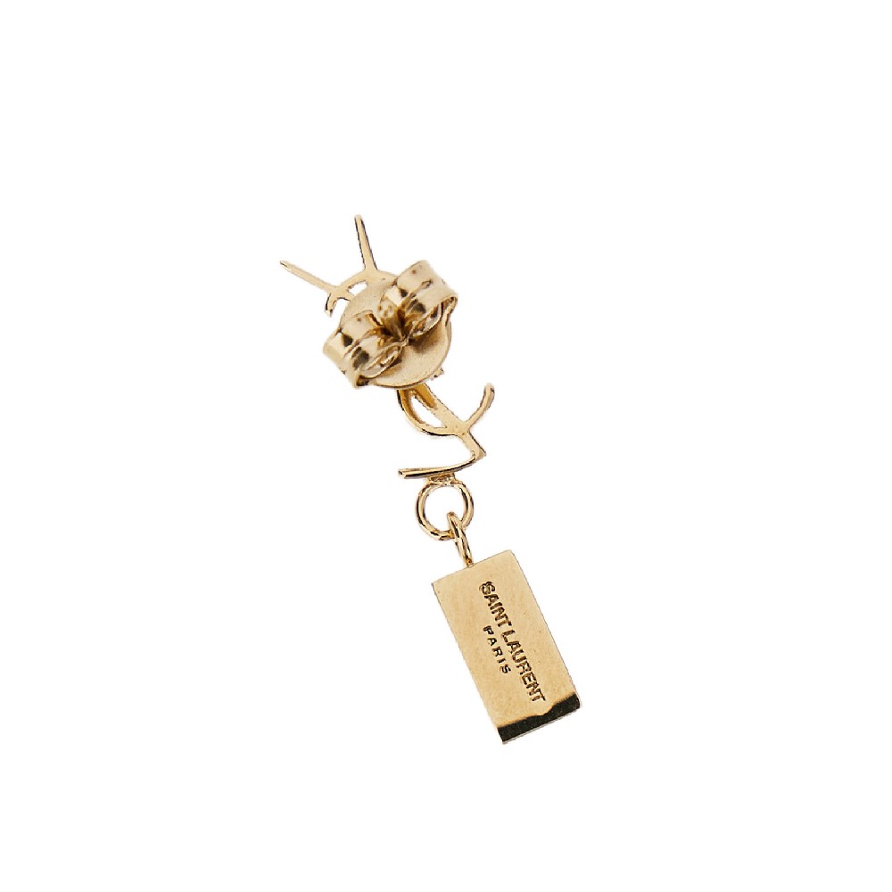 Saint Laurent 'Cassandre' earring with pendant crystal