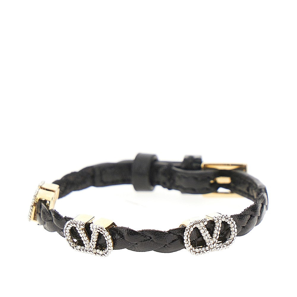VALENTINO GARAVANI VLogo Signature' leather bracelet