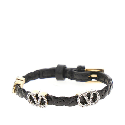 VALENTINO GARAVANI VLogo Signature' leather bracelet