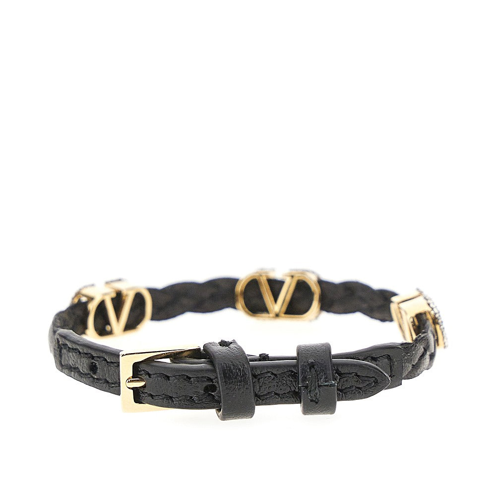 VALENTINO GARAVANI VLogo Signature' leather bracelet