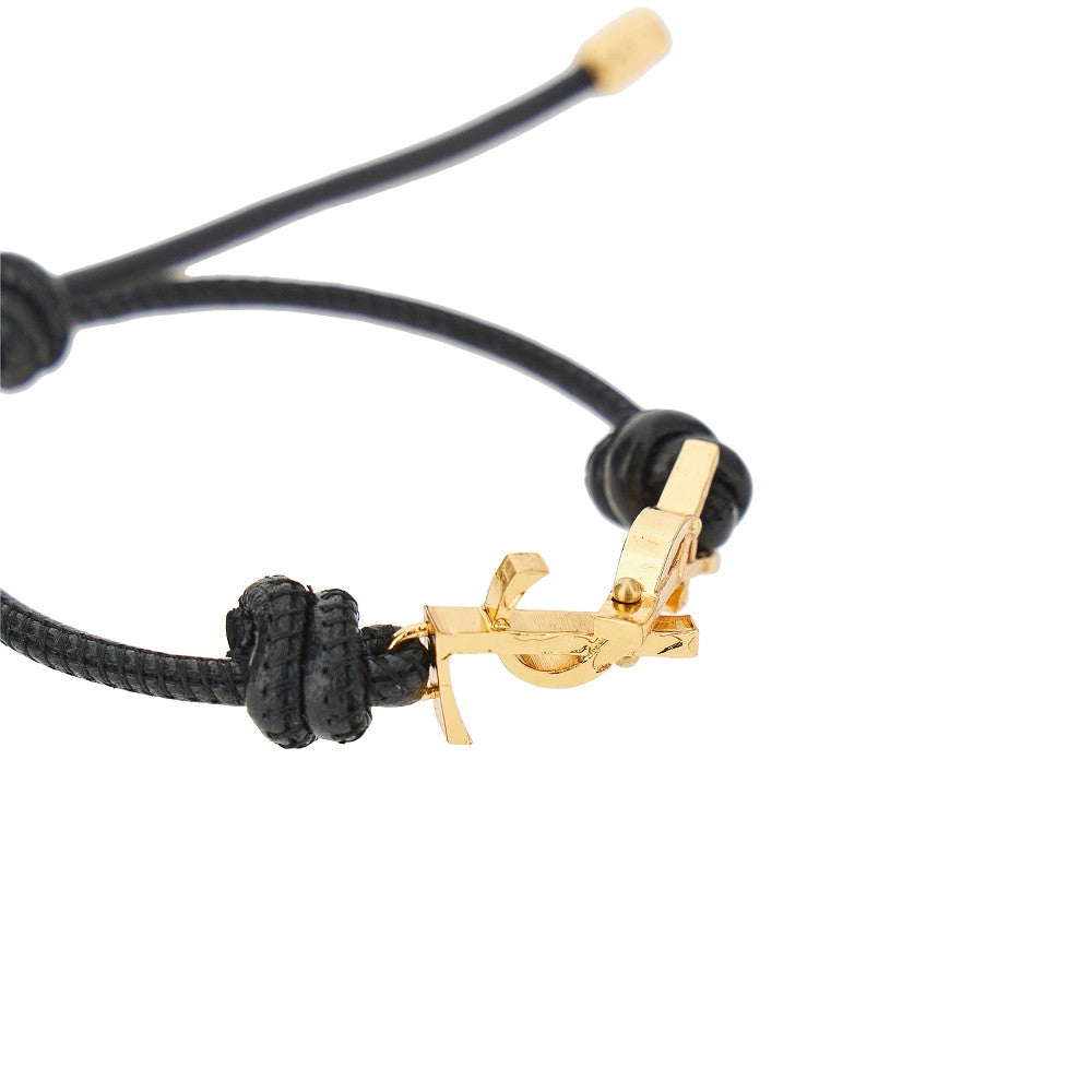 Saint Laurent 'Cassandre' leather bracelet
