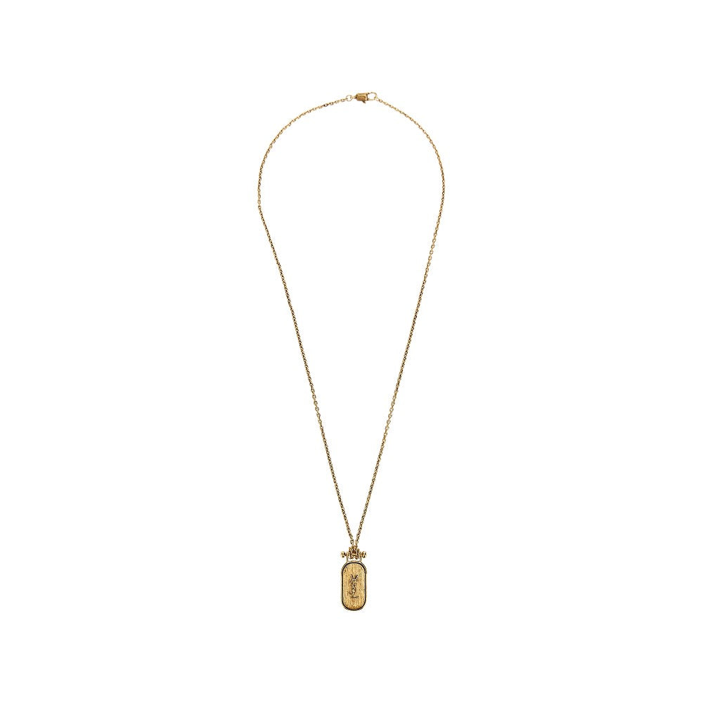 Saint Laurent Cassandre plate necklace