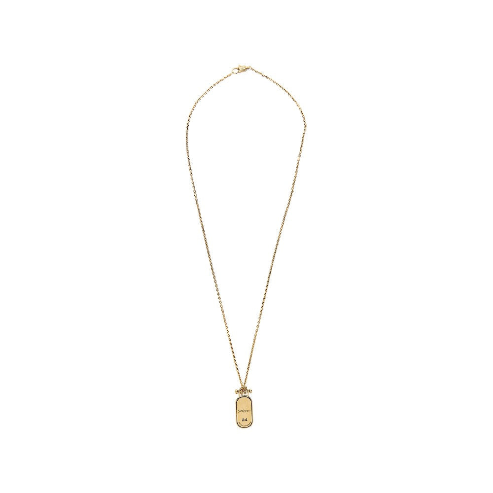 Saint Laurent Cassandre plate necklace