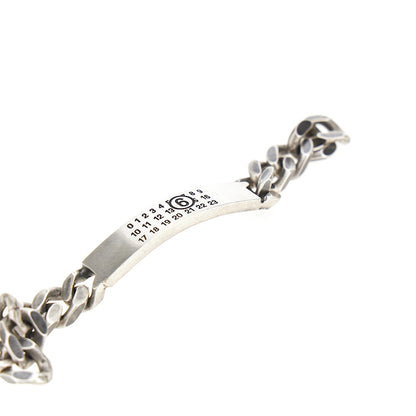 MM6 Maison Margiela Logo plate bracelet