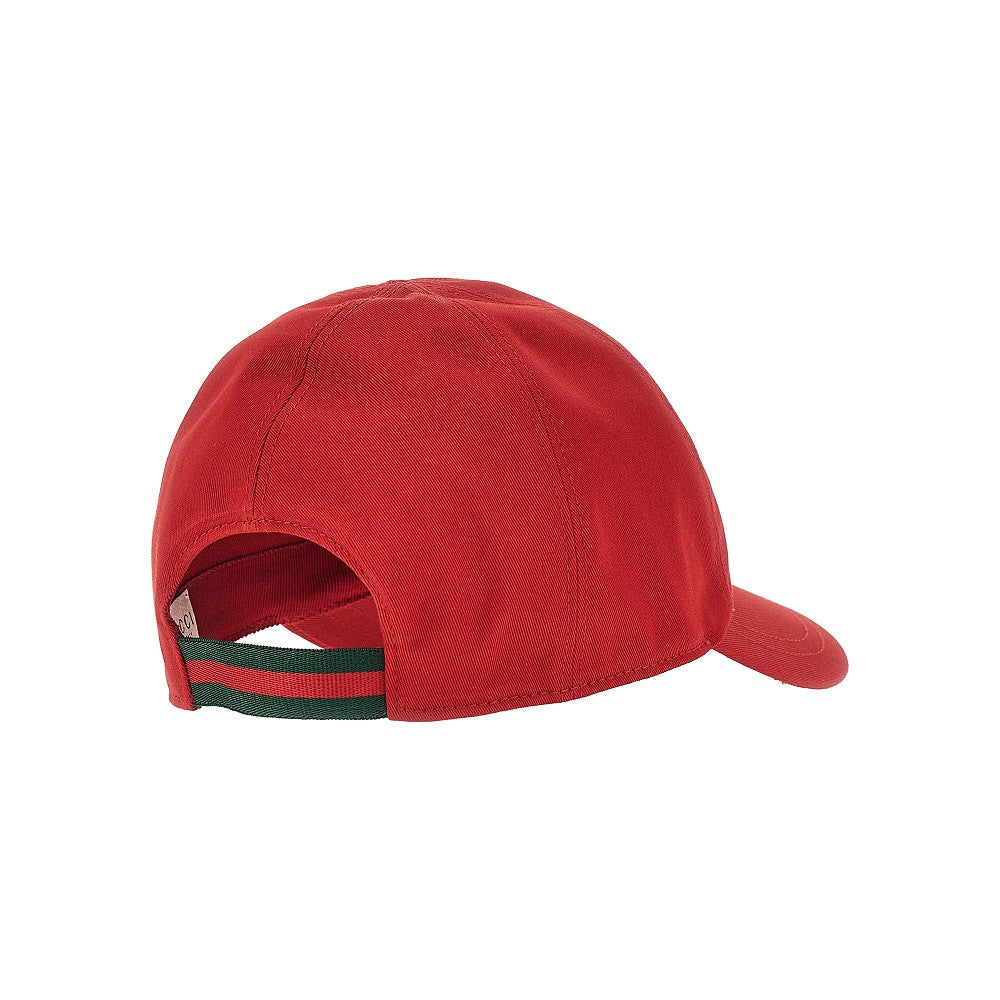 GUCCI Gabardine baseball cap with embroidery