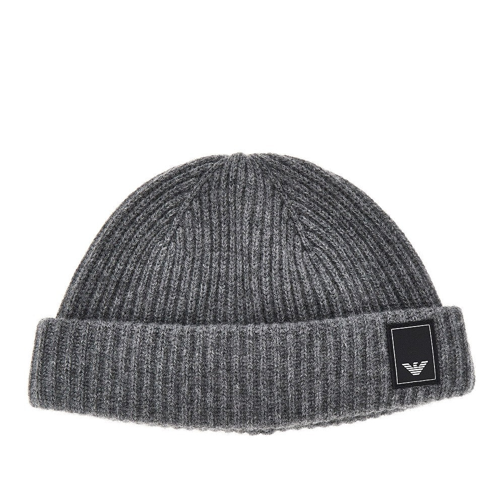 EMPORIO ARMANI Wool and cashmere beanie hat
