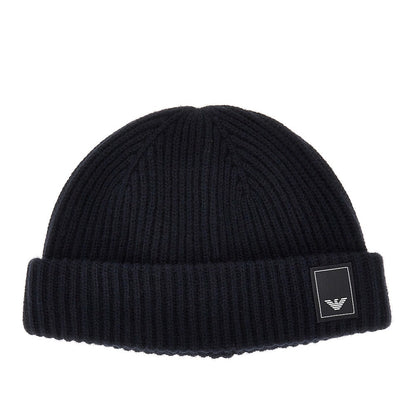 EMPORIO ARMANI Wool and cashmere beanie hat