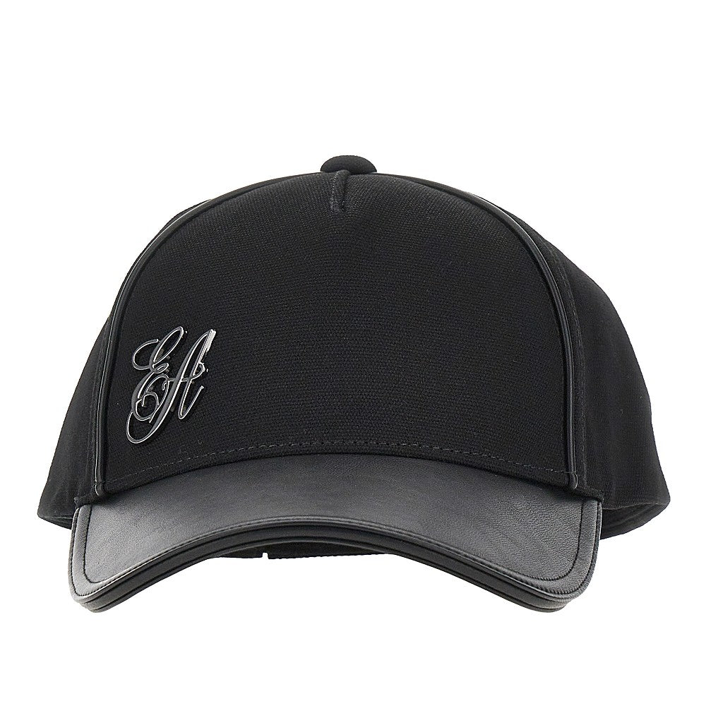 EMPORIO ARMANI Canvas baseball cap with EA logo