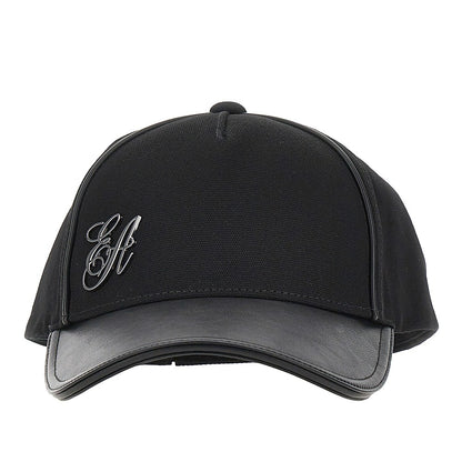 EMPORIO ARMANI Canvas baseball cap with EA logo