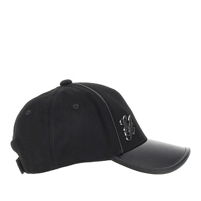 EMPORIO ARMANI Canvas baseball cap with EA logo