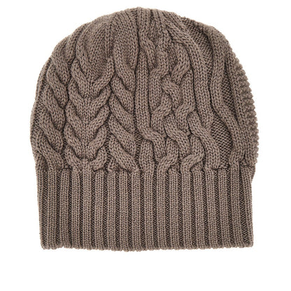EMPORIO ARMANI Knitted beanie hat with logo label