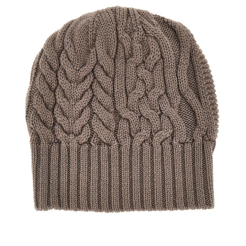 EMPORIO ARMANI Knitted beanie hat with logo label