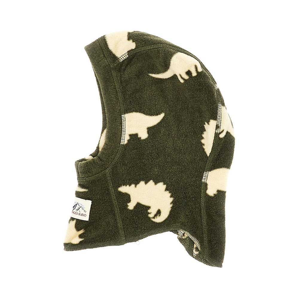 Konges Slojd Fleece balaclava with Dinosaurs motif