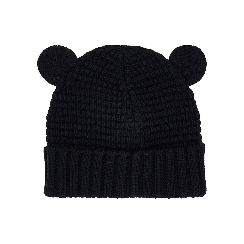 MONCLER Teddy Bear ears wool beanie hat