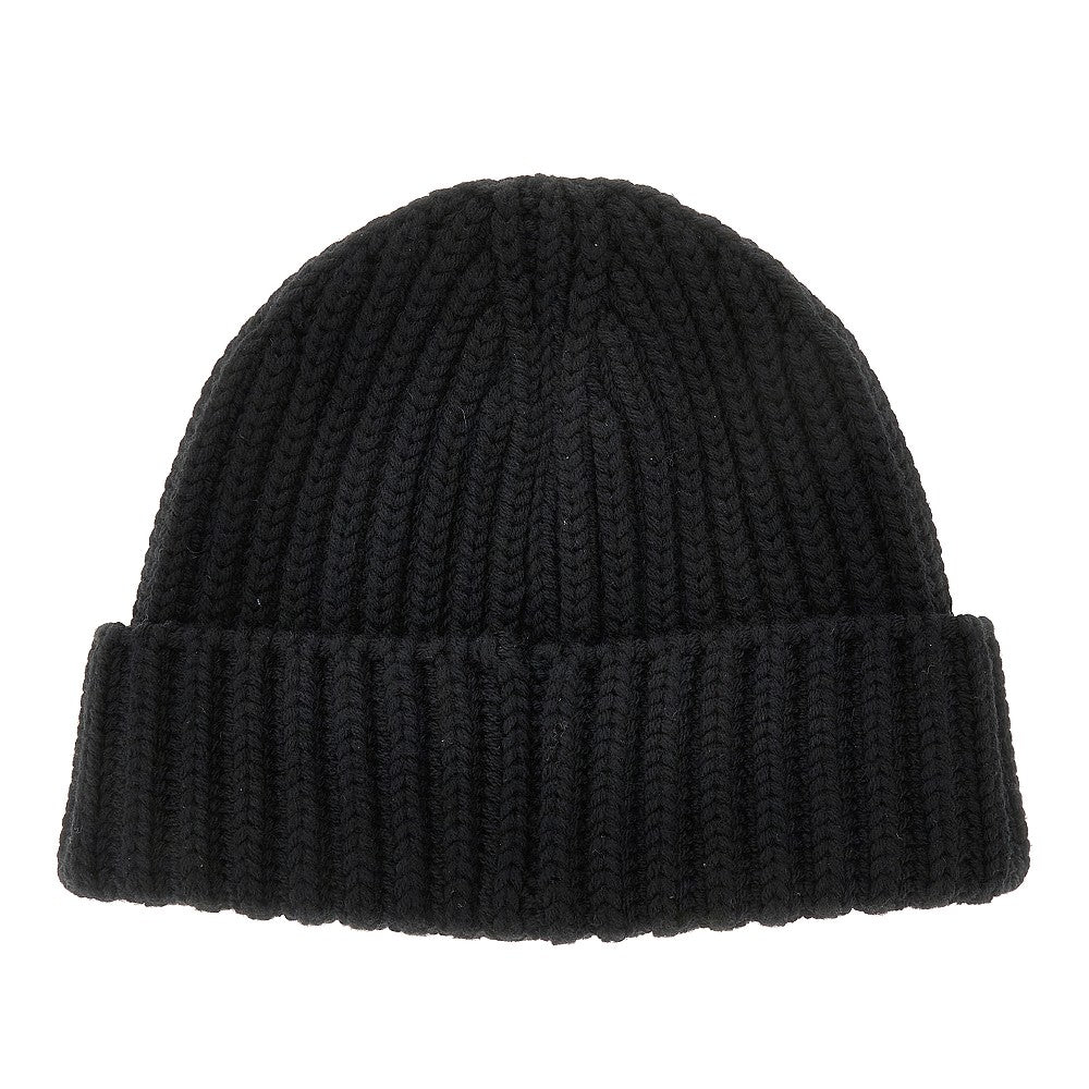 PRADA Knitted beanie with triangle logo