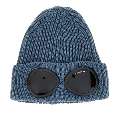 C.P. Company Wool beanie hat with lenses