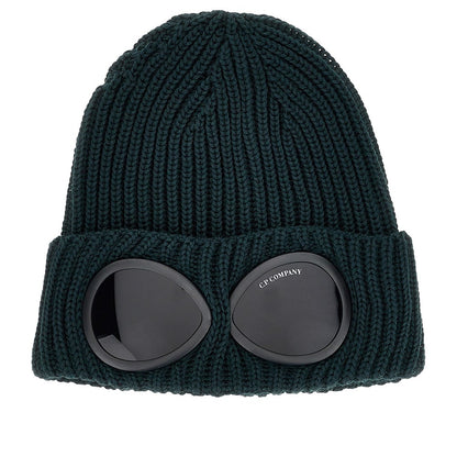 C.P. Company Wool beanie hat with lenses
