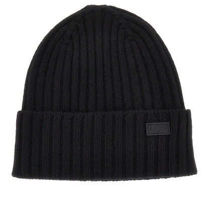 Weekend Max Mara Virgin wool beanie hat with logo patch