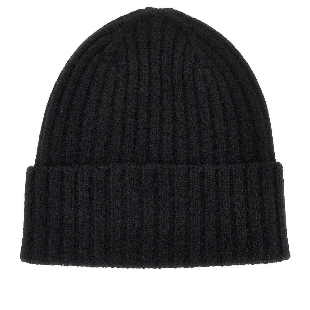 Weekend Max Mara Virgin wool beanie hat with logo patch