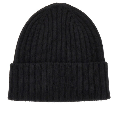 Weekend Max Mara Virgin wool beanie hat with logo patch
